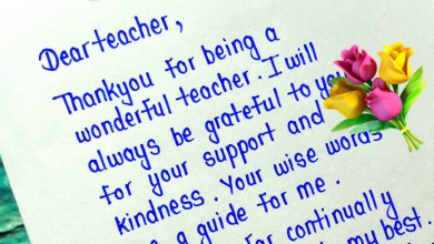 Happy Teachers Day Letter English 2024